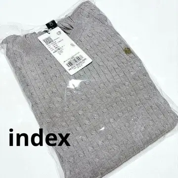 index 케이블 니트 그레이 [ 새상품 ] L