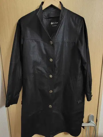 빈티지 고급 코트 브랜드 ROSACE 로자스 블랙 트렌치코트