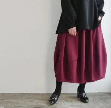 and it_ 앤잇 따뜻한 속기모 푹신한 벌룬 스커트