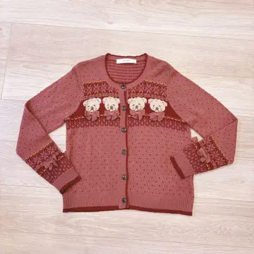 핑크하우스 곰 가디건 테디베어 PINK HOUSE