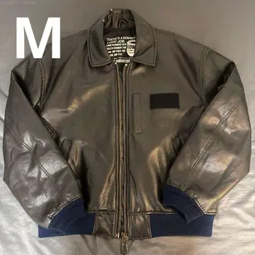 [ 초레어 ] EDWIN 가죽 자켓 (블랙/M)