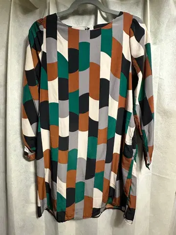 안티카 기하학 패턴 원피스 튜닉 완판템