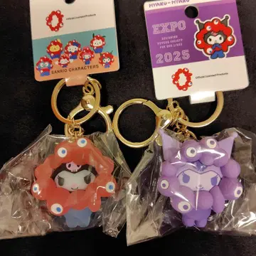 새상품 쿠로미 2점 최애 컬러 클리어 컬러  입체 키링