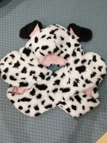 디즈니 101마리 강아지 후드 일체형 머플러