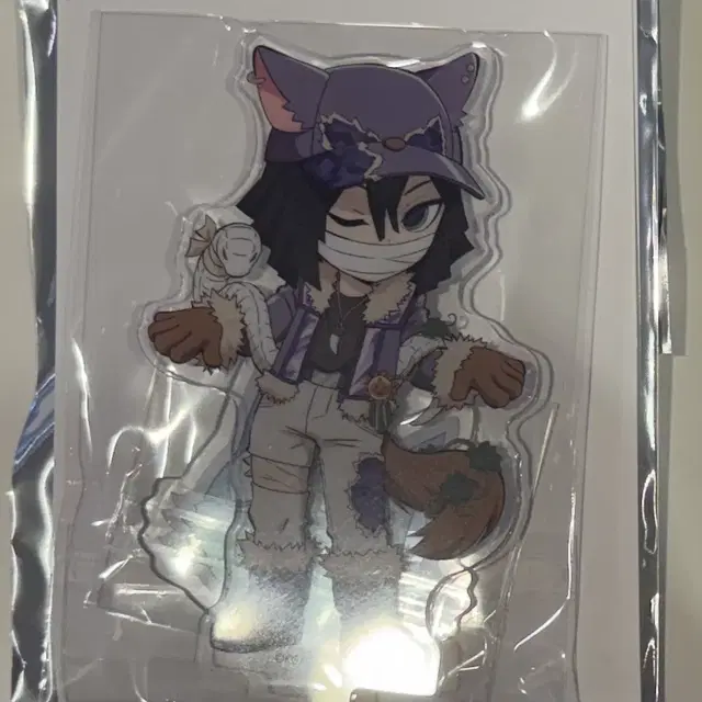 귀멸의칼날 이구로 오바나이 할로윈 아크릴스탠드 유포테이블카페