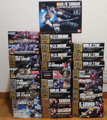 건담 프라모델 묶음 판매 HG 절판 건담 포함 새상품 미조립 세트