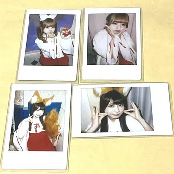 앳홈 카페 무녀 코스 데이 솔로 폴라로이드 4종 세트 린린