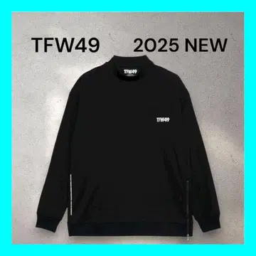 택 포함 새상품 TFW49 2025FW 신상 모크넥 블랙 블랙