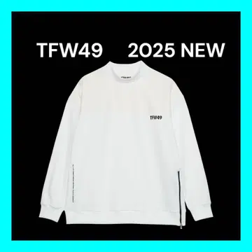 택 포함 새상품 TFW49 2025FW 신상 모크넥 화이트 화이트