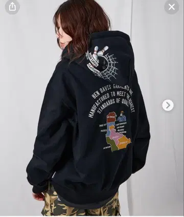 [ BEN DAVIS ] SOUVENIR ZIP HOODIE
