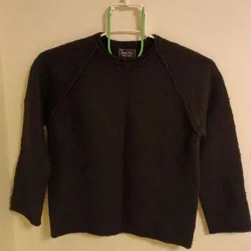 (N)나인 블랙 니트 스웨터