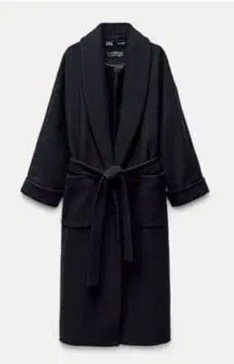 새상품 ZARA MANTECO 롱 코트 벨트 포함