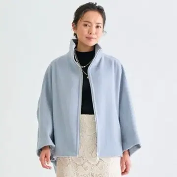 21AW ANAYI 아나이 램스울 케이프 코트 36 숏코트