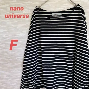 나노 유니버스 보더 와이드 드롭 상의 [ F ] 긴팔 0139