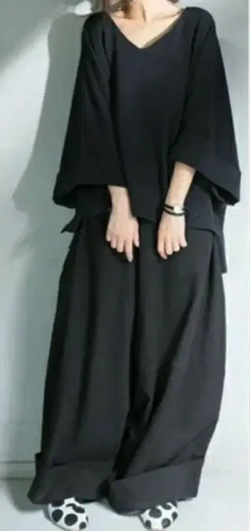 2세트! 안티카 셋업 빅 티셔츠 와이드 팬츠