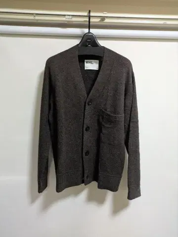MHL. 다크 브라운 V넥 가디건
