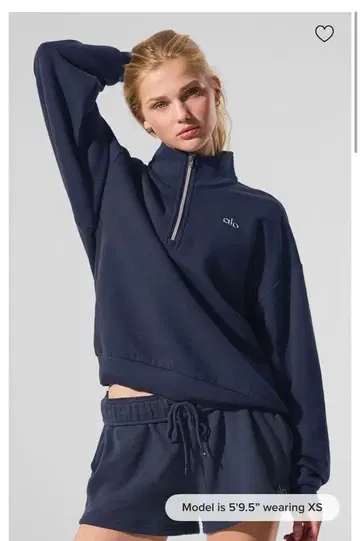 미사용 새상품 아로 요가 집업 트레이닝복 네이비 xxs