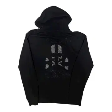 y2k 헤이세이 갸루 남자 라이트 스톤 지퍼 후드티 black 해골
