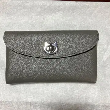 필로소피 고양이 플루냐 롱 플랩 지갑