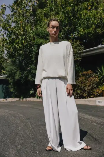 [ ZARA ] 컷오프 니트 오버 사이즈 T셔츠