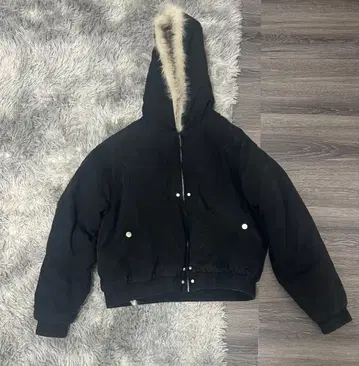 크롭 퍼 자켓 fur jacket opium y2k