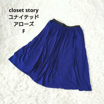 closet story 유나이티드 애로우즈 플레어 스커트 허리밴딩 F