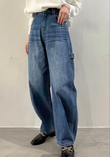 cafune 코쿤 페인터 데님 팬츠