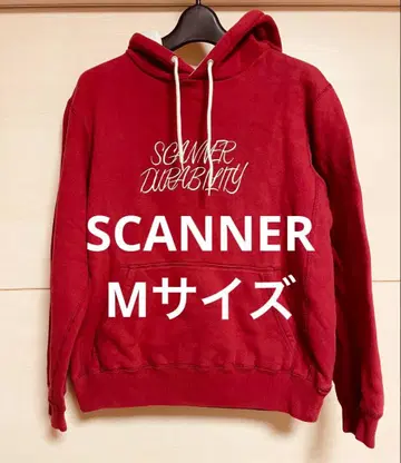 scanner 스캐너 후드 맨투맨 M 사이즈 빨간색 레드 우라하라주쿠