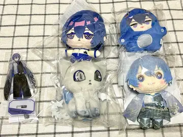 니지산지 코야나기 로우 오토모 봉제 인형 아크릴 스탠드 굿즈 세트