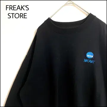FREAK'S STORE 맨투맨 블랙 오버 사이즈 NCAA