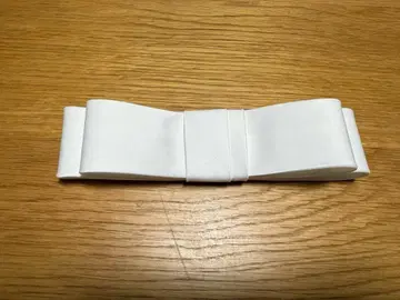 새틴 리본 모자 꽁지 20cmWhite