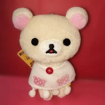 리락쿠마 코리락쿠마 체인 달린 모자 꽁지 망토 봉제 인형 미사용