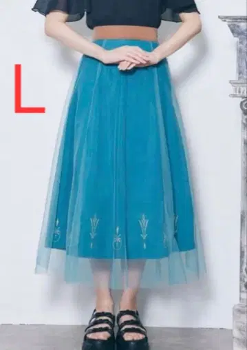 시마무라 루 엘사 스커트 디즈니 L 사이즈