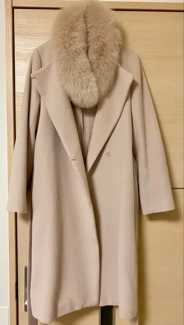 저스길리티 롱 코트 퍼 포함 M