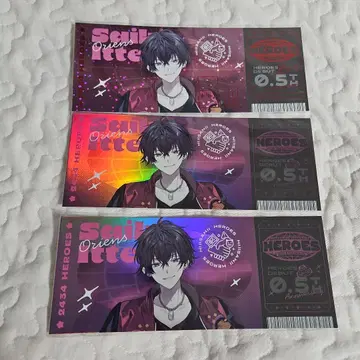 HEROES half Anniversary 티켓풍 카드 사에키 잇테츠
