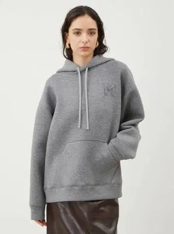 미라 오웬 로고 아플리케 종이상자 후디