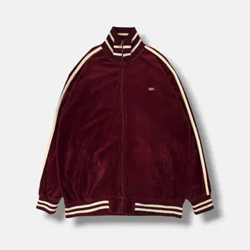90s VANS 벨루어 트랙 재킷 보르도 L