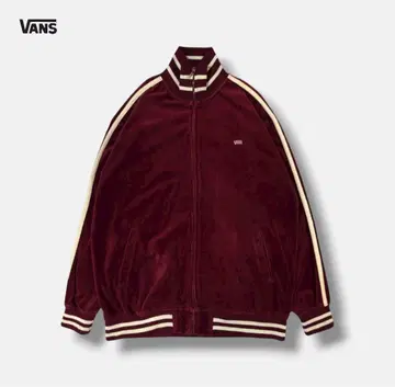 90s VANS 벨루어 트랙 재킷 보르도 L