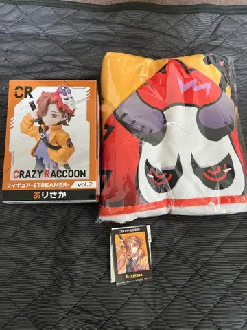 GIGO 한정판 CRAZY RACCOON 타월 피규어 아리사카