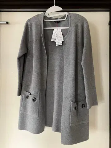 [택 포함 새상품] 셔츠형 가디건 그레이 M