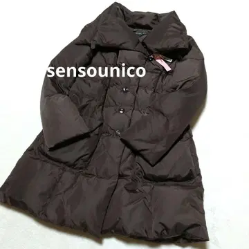 센소유니코 브라운 다운 자켓 빅 컬러 M