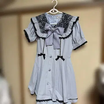 AnkRouge 라이트 그레이 콤비 반팔