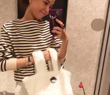 카사피코네 퍼 백 화이트