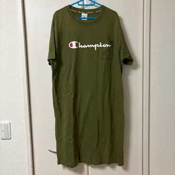 Champion 반팔 원피스 올리브색 FREE 사이즈