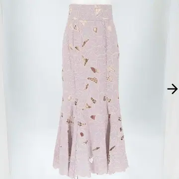 SNIDEL 커팅 레이스 스커트