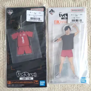 하이큐 제일복권 스쿨 아이콘 버튼 부착 참 아크릴 스탠드 쿠로오 테츠로