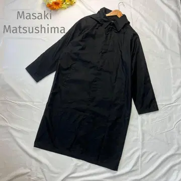 마사키 마츠시마 나일론 코트 발수 블랙