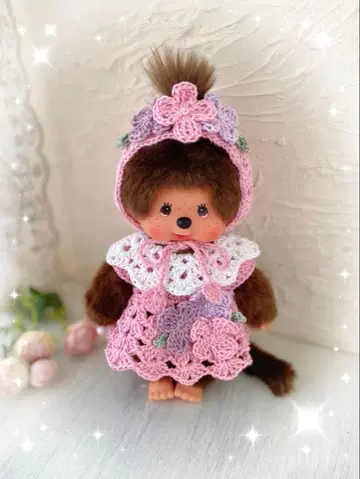 몬치치 S 의류 세트 핑크