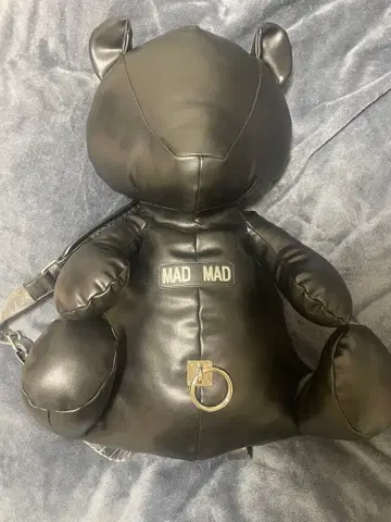 MAD MAD 곰 모양 백팩 블랙