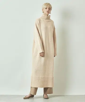 titivate 니트 롱 원피스 울 혼방